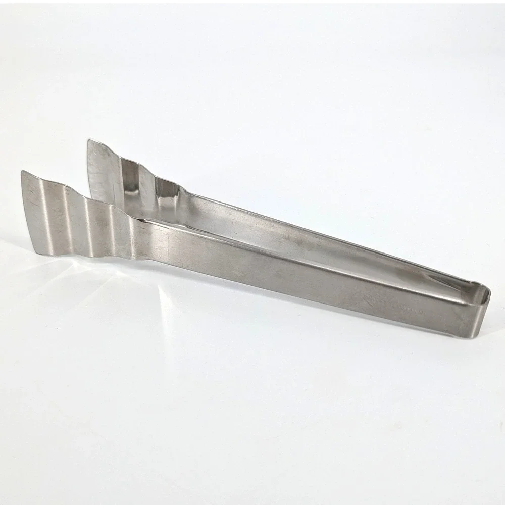 Kuchenprofi Stainless Steel Serving or Ice Tongs 18/10 Edelstahl Scalloped 9